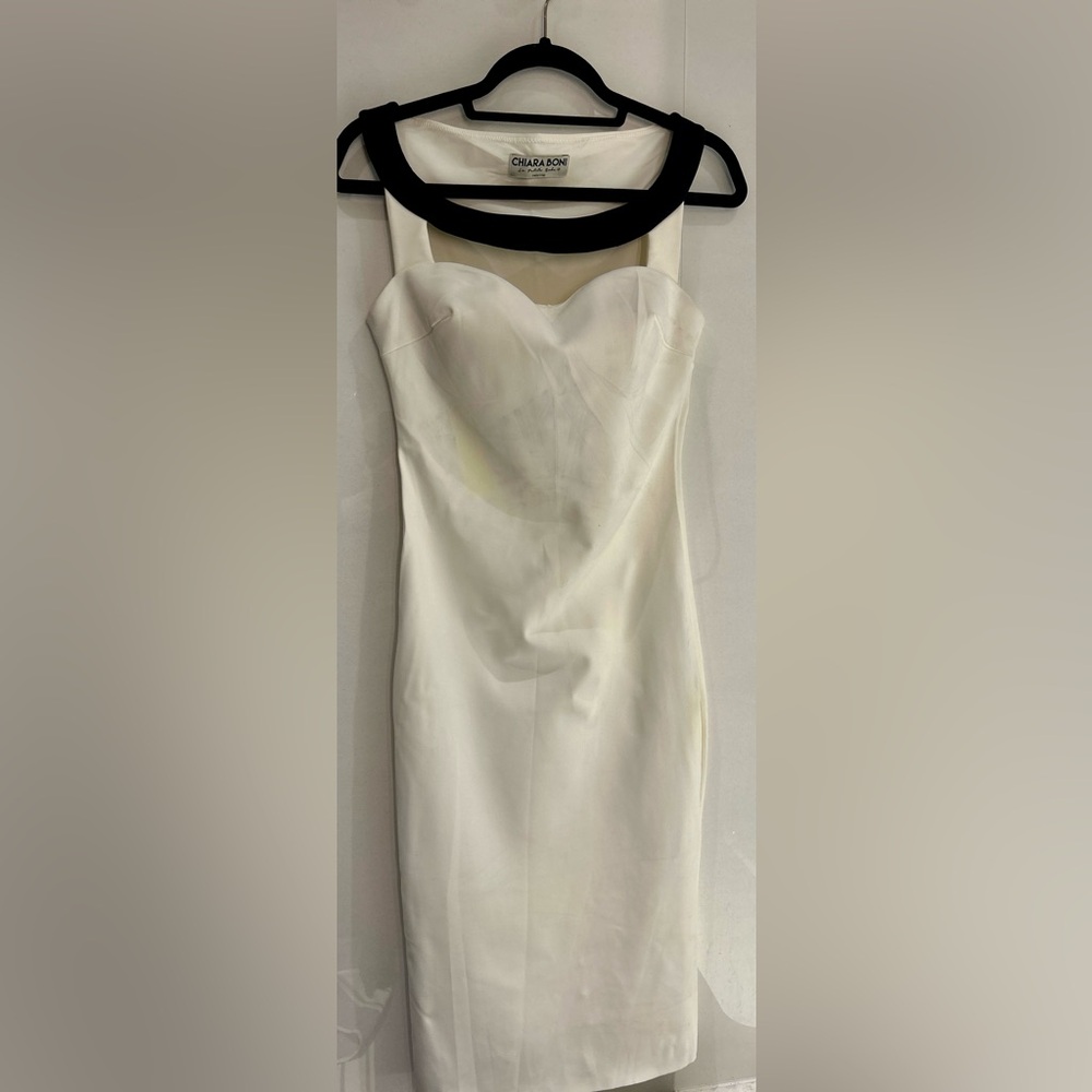 White maxi Cocktail dress, size S,chiara boni, 
Excellent condition